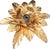 Ornamental & Decorative Materials Hollywood Regency Florentine Flower-Shaped Gilt Flush Mount from Hans Kögl, Italy, 1960s For Sale - Image 7 of 18