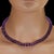 Traditional Ajd 18 Inch Glowing Amethyst Rondel Necklace For Sale - Image 3 of 6