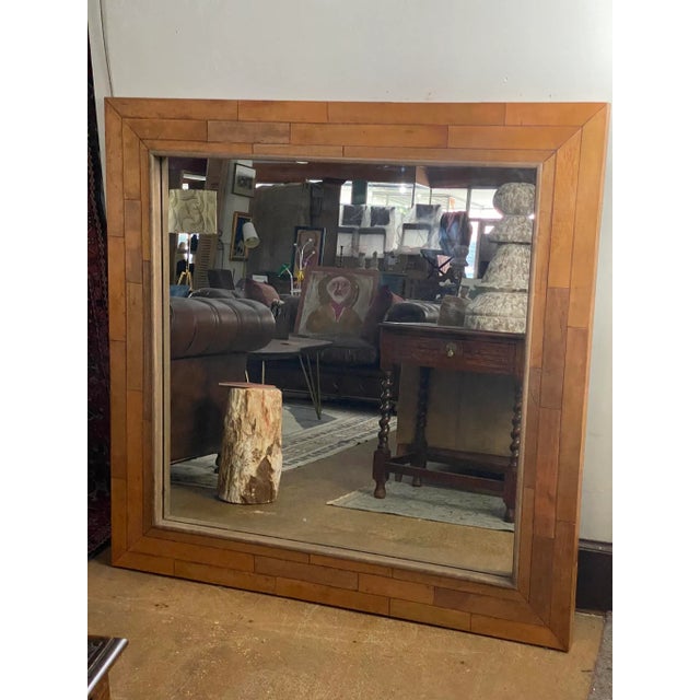 2010s Timothy Oulton “Vintage Gym Floor” Square Mirror For Sale - Image 5 of 13