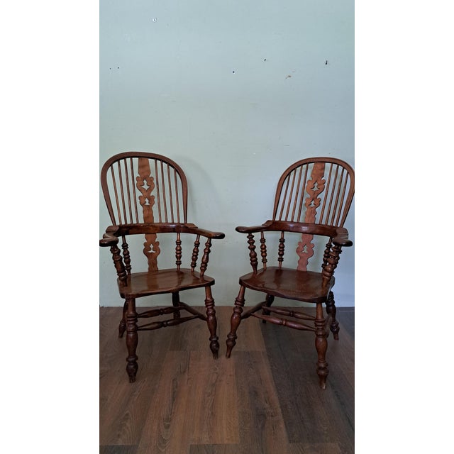 Oak Armchairs, 1890s, Set of 2 For Sale - Image 6 of 6