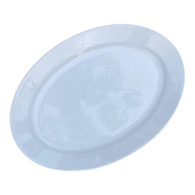 Vintage Arabia Finland White Oval Turkey / Fish Serving Platter For Sale