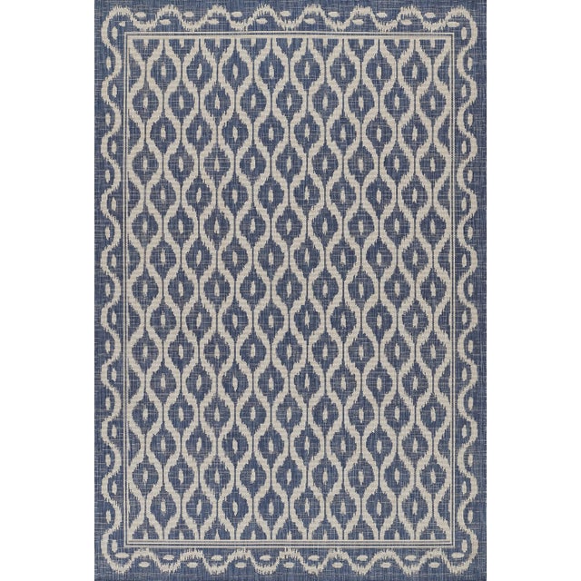 Momeni Contemporary Indoor/Outdoor Riviera Sail Rug in Blue, 9' x 12' For Sale - Image 10 of 10