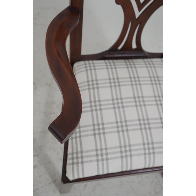 Wood Set of 6 Henkel Harris Mahogany Dining Chairs For Sale - Image 7 of 18