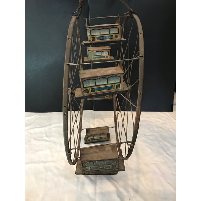 Late 1800s Folk Art Toy of Riesenrad Ferris Wheel For Sale - Image 4 of 6