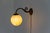Italian Art Nouveau Glass and Brass Moon Wall Light, 1920s For Sale - Image 6 of 18