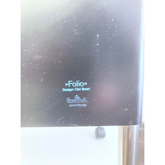 Folio Armchair on Casters by Cini Boeri for Rosenthal, 1980s For Sale - Image 6 of 10