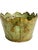 Vintage French Tole Cachepot With Hand-Painted Roses and Scalloped Rim For Sale - Image 4 of 15
