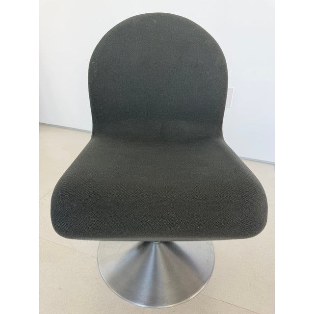 Dark Gray Set of 8 Verner Panton Swivel Chairs For Sale - Image 8 of 18