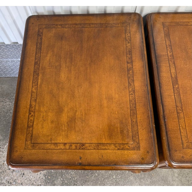 Wood Late 20th Century Thomasville Louis XV End Tables / Nightstands For Sale - Image 7 of 12