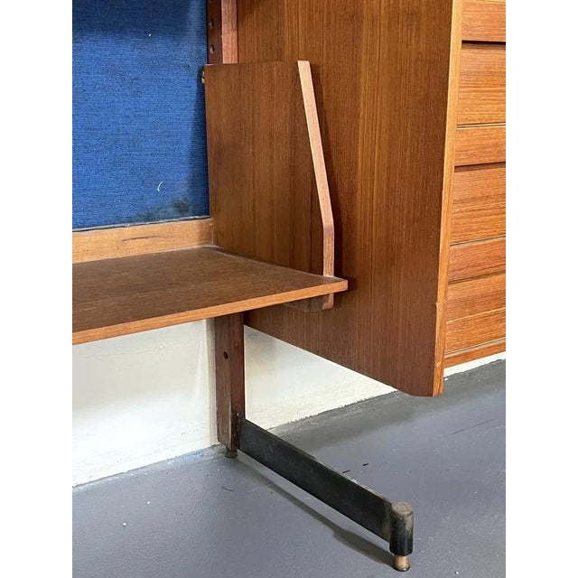 Mid-Century Modern Modular Wood Bookcase, 1950s For Sale - Image 9 of 18