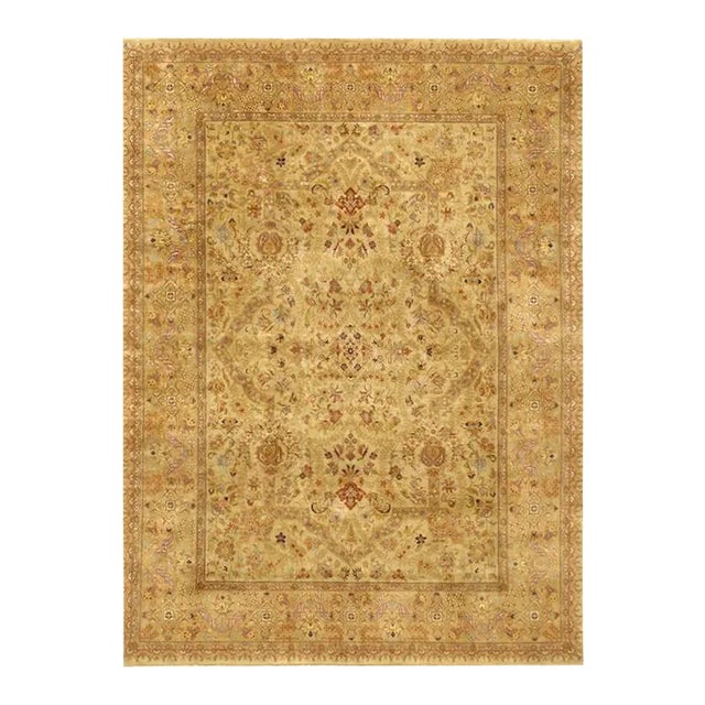 Pasargad Home Tabriz Lamb's Wool Area Rug, 9' 9" X 17'10", Beige For Sale