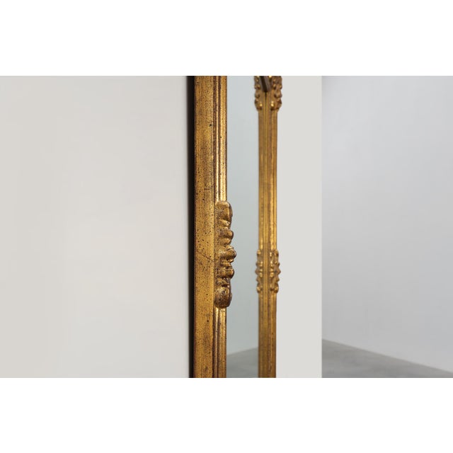1950s Rococo Style Giltwood Mirror by Deknudt, Belgium, 1950s For Sale - Image 5 of 12