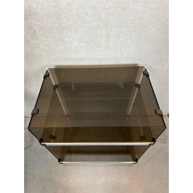 1970s Vintage Hifi Unit in Smoked Glass, 1970s For Sale - Image 5 of 10