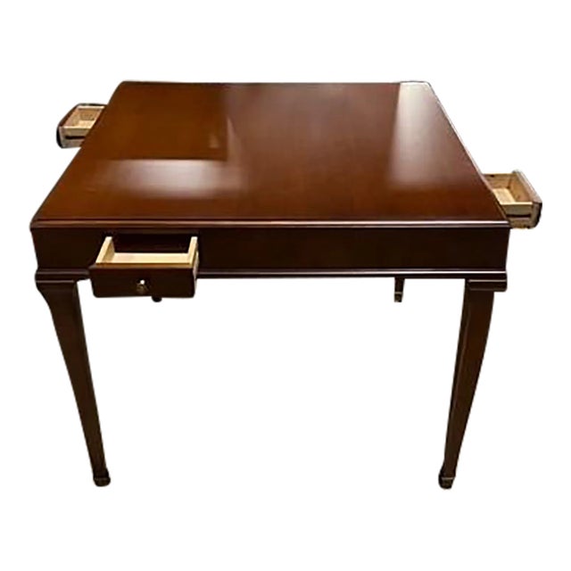 Julien Game Table From Hickory Chair Co. For Sale