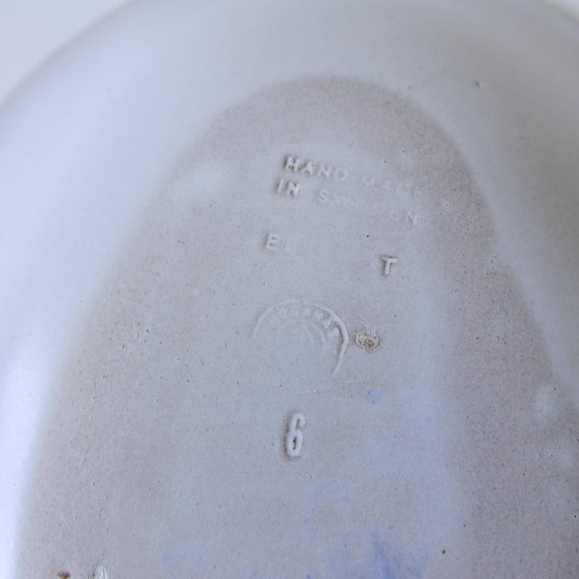 Vintage Flower Patterned Bowl with Handles and Lid from Höganäs, Sweden For Sale - Image 4 of 5