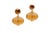 Rock N Roll' 11.5mm Citrine Cabochon with 14mm Citrine Bead Earrings in 18KY Approximate Stone Details: CT- Size- 14mm &...