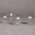Glass Kelly 4-Piece Set Glass Tealight Holder/Hurricane, L For Sale - Image 7 of 8