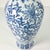 1980s Vintage Chinoiserie Boho Chic Hollywood Regency Light Blue & White Vase For Sale - Image 9 of 11