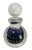Late 20th Century Attributed Murano Sommerso Controlled Bubble Cobalt Blue Art Glass Perfume Bottle For Sale - Image 9 of 9