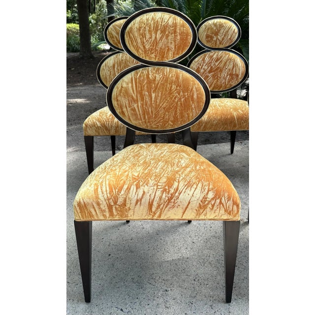 Stunning Christopher Guy “Eight” dining chairs, a set of 6. Christopher Guy is internationally recognized for his luxury...