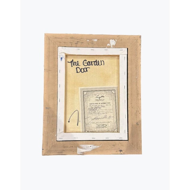 Abstract Expressionism 2022 Oil Post-Impressionist Jose Trujillo Original Flowered Doorway, Framed For Sale - Image 3 of 8