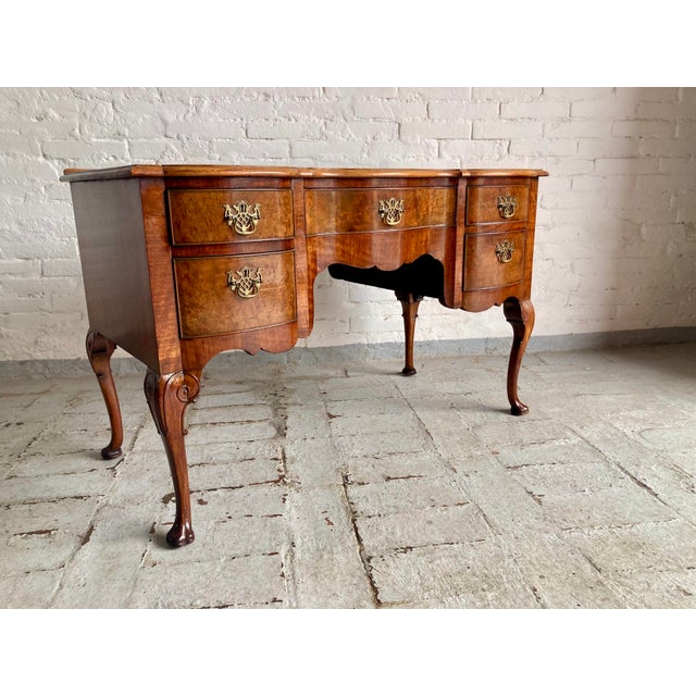 English Queen Ann Style Desk, 1890s For Sale - Image 5 of 18