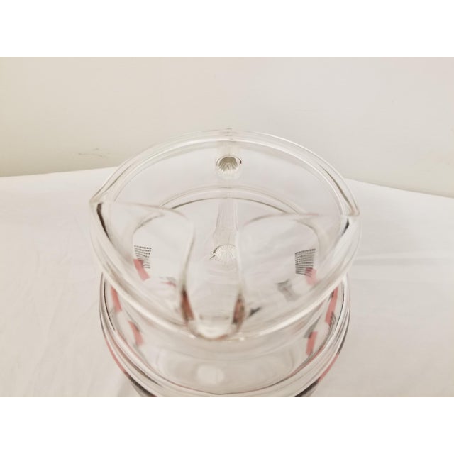 1960s Vintage Hazel Atlas Pink and Black Domino Glass Pitcher For Sale In Baltimore - Image 6 of 10
