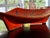 Large orange trinket tray, signed and dated 1953, by Odette Guillotine, in perfect condition. This piece has an...