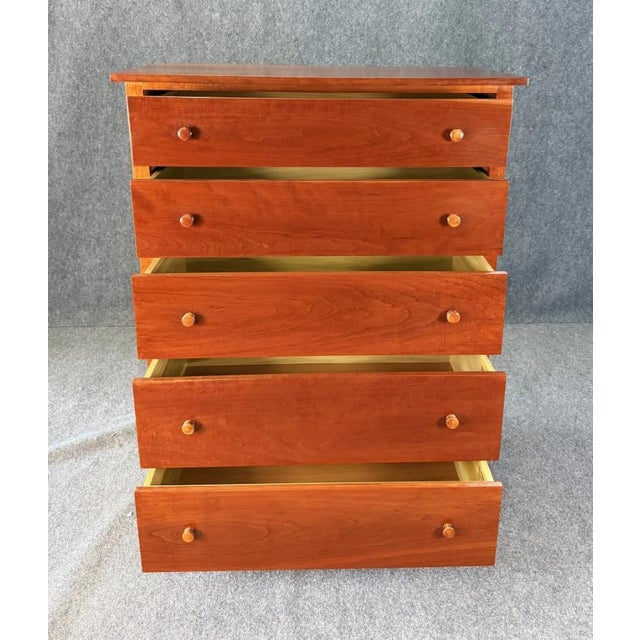 5-Drawer Cherry Chest of Drawers by the Woodshed For Sale - Image 4 of 18