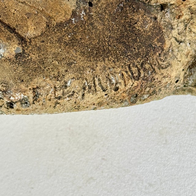 Antique 19th Century French Cast Stone Garden Crowing Rooster, Signed For Sale In New York - Image 6 of 9