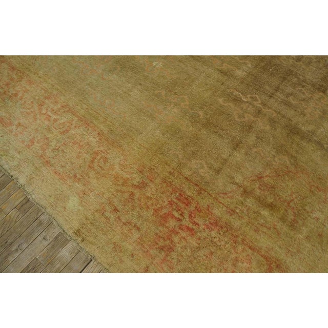 Fantastic Combination of Soft Color Allover Design Antique Turkish Decorative Oushak Rug For Sale - Image 14 of 14