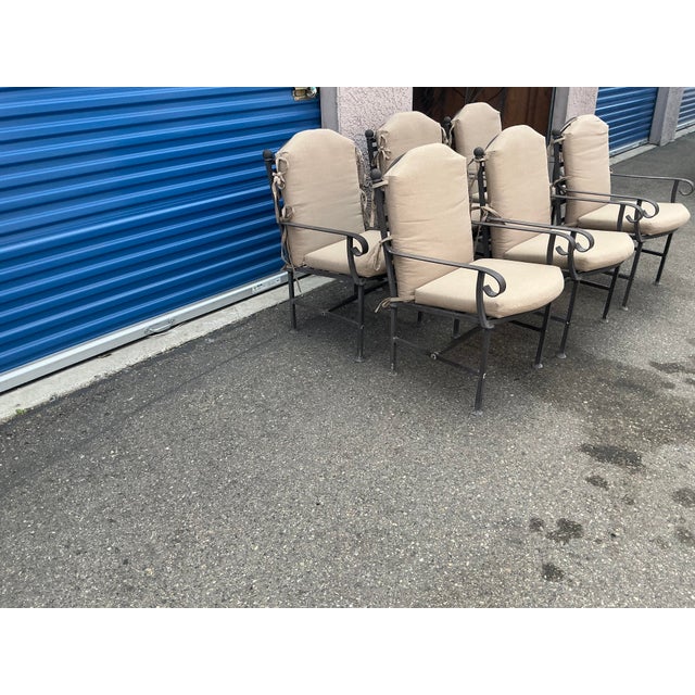 Kreiss Capri Patio Dining Chairs. Set of 6 For Sale In San Diego - Image 6 of 6