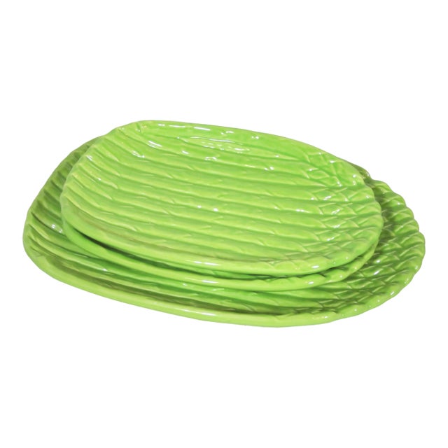 Asparagus Serving Dishes - Set of 3 For Sale