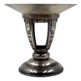 Art Deco Silver-Plated Vide Poche, France, 1940s For Sale