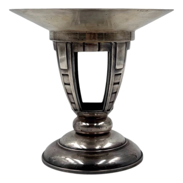 Art Deco Silver-Plated Vide Poche, France, 1940s For Sale