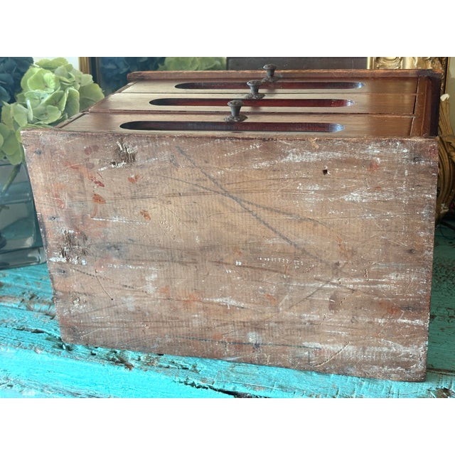 Antique Paton’s Boot & Shoe Lace Countertop Display Edwardian Era With Glass Signs For Sale - Image 18 of 18