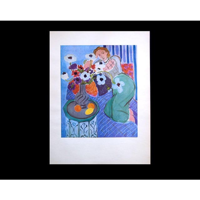 Henri Matisse Henri Matisse Limited Edition Signed “Blue Odalisque" Lithograph W/Frame For Sale - Image 4 of 8