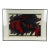 Vintage 1977 Mask Wood Block Print Japanese Kunihiro Amano Signed Numbered Framed For Sale