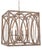 Bring sculptural elegance to your space with this large open-frame lantern chandelier by Terracotta Designs, known for...