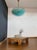 Vintage Murano Glass Chandelier with 185 Turquoise Poliedri, 1990 For Sale - Image 4 of 18