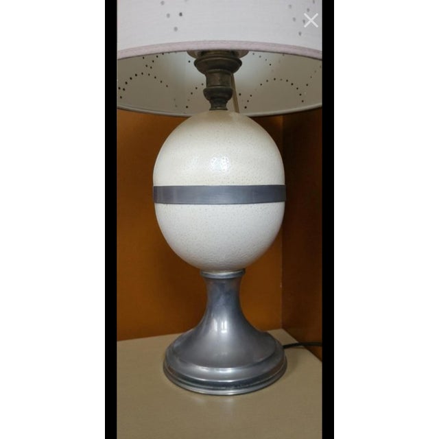 Christian Dior Ostrich Egg Lamp by Christian Dior, 1970s For Sale - Image 4 of 11