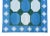 Handmade Cotton Dhurrie Vegetable Dyed Sky Blue and Green Tile Runner- 3'x12' For Sale - Image 10 of 10