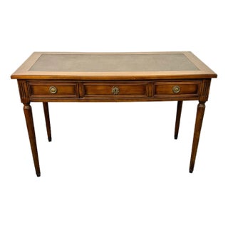 Antique French Louis XVI Leather Top Writing Desk For Sale