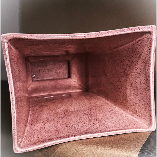 Red Wing Pottery 14 Inch Floor Vase With 7.5 X 5.5 Inch Opening For Sale - Image 4 of 5