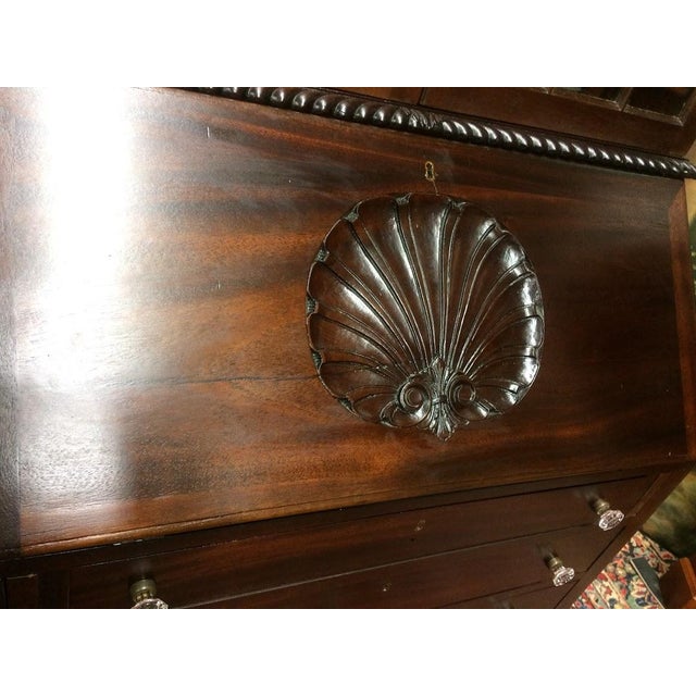 Antique Secretary Desk, Georgian Secretary Desk (Two Piece) For Sale - Image 12 of 12