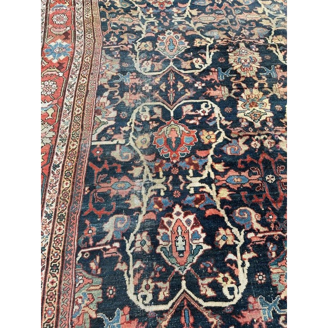 Pink Large Mahal Rug, 1890s For Sale - Image 8 of 18