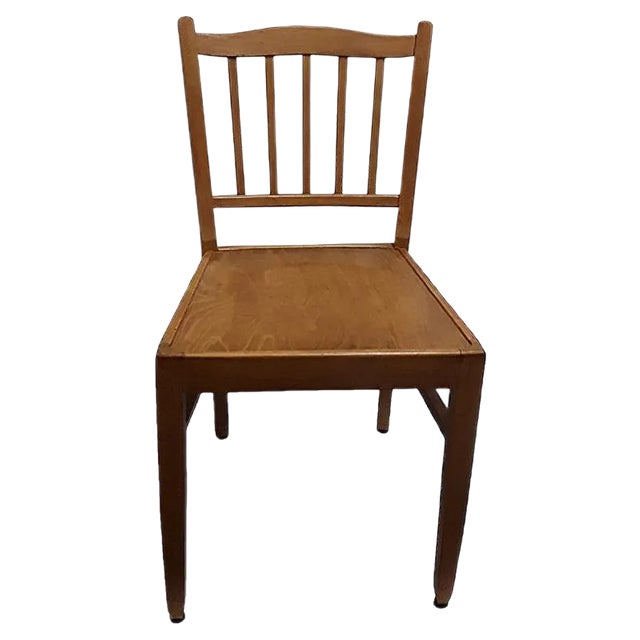 Wooden Side Chair, 1960s For Sale