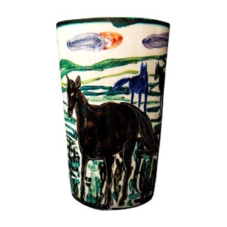 Ceramic Vase by Tono Zancanaro for San Marco, 1970s For Sale