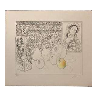 Josef LeviStill Life with German Master Pop Art Serigraph Hand Signed, 1979 For Sale