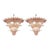 Pink Pink Palmette Murano Glass Chandeliers by Simoeng for Simoeng, Set of 2 For Sale - Image 8 of 8